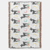 Deer Pattern, Baby Deer, Boho, Flowers, Moon Deken (Voorkant Verticaal)