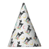 Deer Pattern, Baby Deer, Boho, Flowers, Moon Feesthoedjes (Rechts)