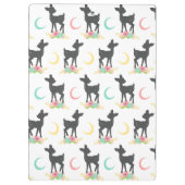 Deer Pattern, Baby Deer, Boho, Flowers, Moon Klembord (Achterkant)
