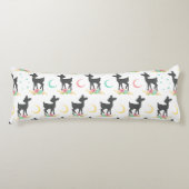 Deer Pattern, Baby Deer, Boho, Flowers, Moon Lichaamskussen (Voorkant)