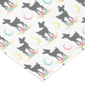 Deer Pattern, Baby Deer, Boho, Flowers, Moon Medium Tafelloper (Hoek)