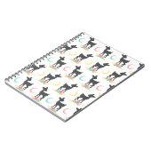 Deer Pattern, Baby Deer, Boho, Flowers, Moon Notitieboek (Linkerzijde)