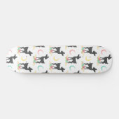 Deer Pattern, Baby Deer, Boho, Flowers, Moon Persoonlijk Skateboard (Horizontaal)