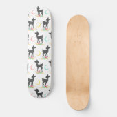Deer Pattern, Baby Deer, Boho, Flowers, Moon Persoonlijk Skateboard (Voorkant)