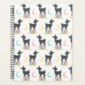 Deer Pattern, Baby Deer, Boho, Flowers, Moon Planner (Voorkant)
