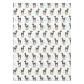 Deer Pattern, Baby Deer, Boho, Flowers, Moon Tafelkleed (Voorkant)