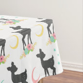 Deer Pattern, Baby Deer, Boho, Flowers, Moon Tafelkleed (Voorbeeld)