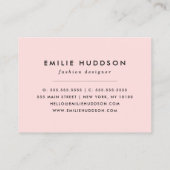 Deer Pattern, Baby Deer, Boho, Flowers, Moon Visitekaartje (Achterkant)