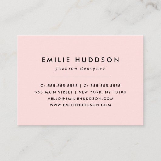 Deer Pattern, Baby Deer, Boho, Flowers, Moon Visitekaartje (Achterkant)