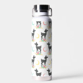 Deer Pattern, Baby Deer, Boho, Flowers, Moon Waterfles (Achterkant)