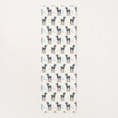 Deer Pattern, Baby Deer, Boho, Flowers, Moon Yogamat (Achterkant)