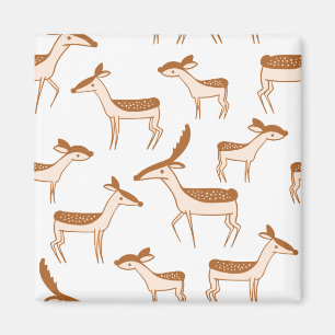 Deer Pattern Design Animal Cute Magneet