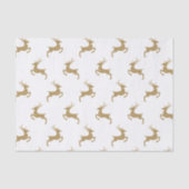 Deer Pattern in Faux Yellow Glitter Texture Tissuepapier (Voorkant)