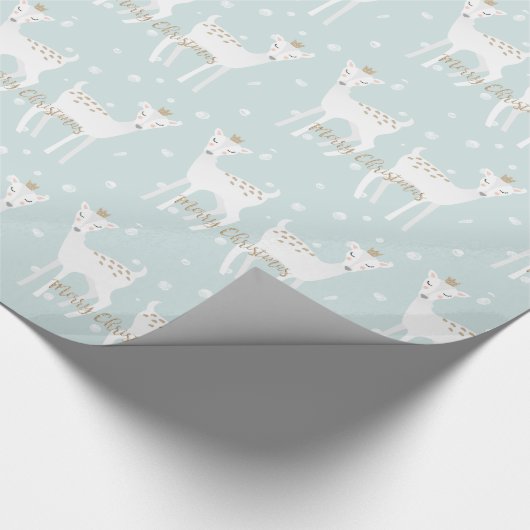 Deer Pattern - Kute kerstinpakpapier Cadeaupapier (Hoek)
