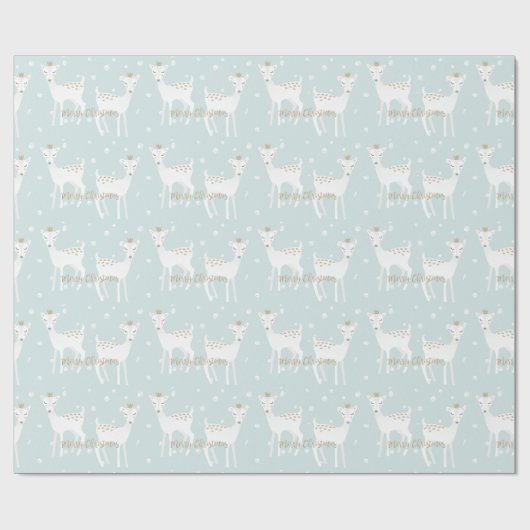 Deer Pattern - Kute kerstinpakpapier Cadeaupapier (Vlak)
