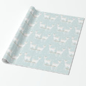 Deer Pattern - Kute kerstinpakpapier Cadeaupapier (Uitgerold)
