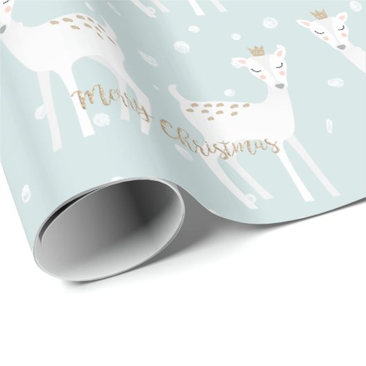 Deer Pattern - Kute kerstinpakpapier Cadeaupapier (Rol Hoek)