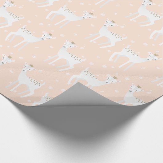 Deer Pattern - Kute Kerstmis Cadeaupapier (Hoek)