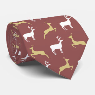 Deer Pattern Stropdas