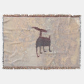 Deer Petroglyph Rinconada Canyon NM Deken (Voorkant)