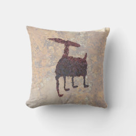 Deer Petroglyph Rinconada Canyon NM Kussen