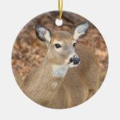 Deer Photo Ornament  (Voorkant)