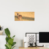 Deer Photo Poster (Thuiskantoor)