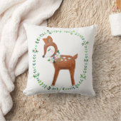 Deer Pillow Baby Deer Art Cushion Woodland Decor Kussen (Deken)