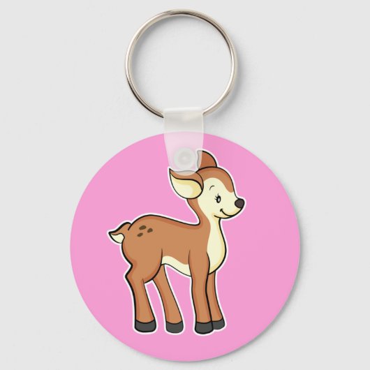 Deer Pink Sleutelhanger (Voorkant)