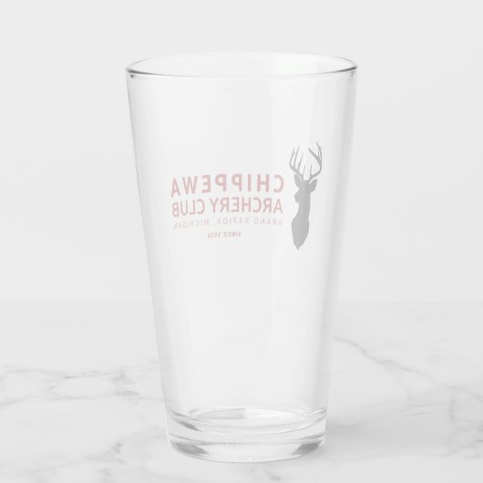 Deer Pint Glass Glas (Achterkant)