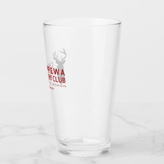 Deer Pint Glass Glas (Links)