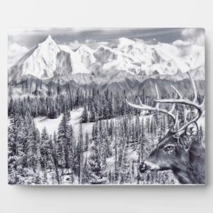 Deer Plaque Fotoplaat