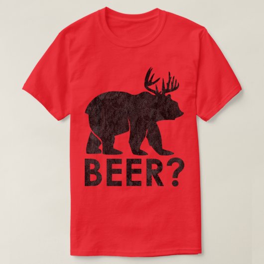 Deer Plus Beer is net als Beer Funny  T-shirt (Design voorkant)