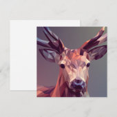 Deer Polygons Art Design Graphic Animal Stag Postc (Voorkant / Achterkant)