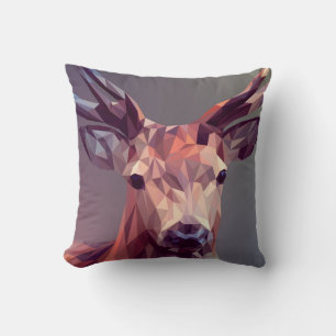 Deer Polygons Art Design Graphic Animal Stag Postc Kussen