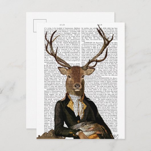 Deer Portrait Briefkaart (Voorkant / Achterkant)