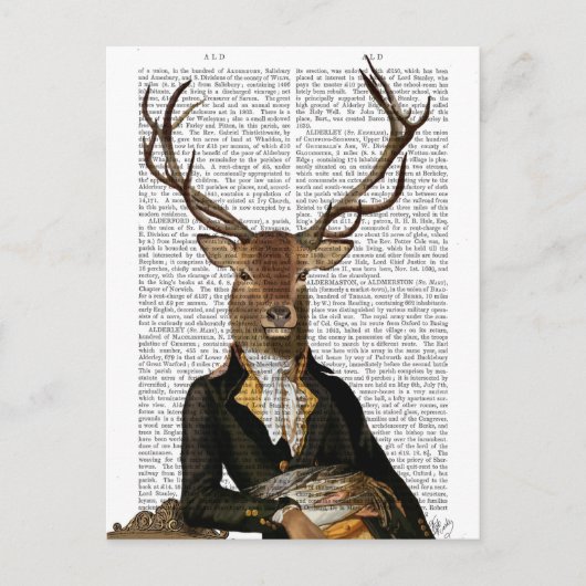 Deer Portrait Briefkaart (Voorkant)