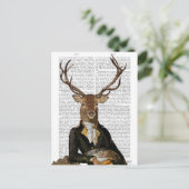 Deer Portrait Briefkaart (Staand voorkant)