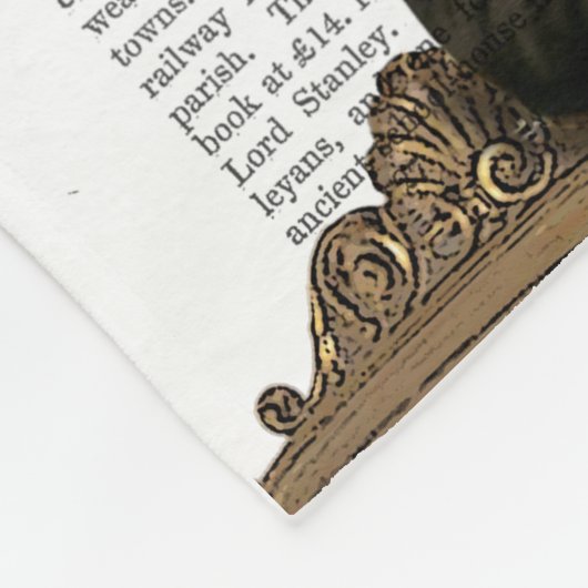 Deer Portrait Fleece Deken (Hoek)