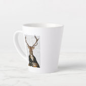 Deer Portrait Latte Mok (Linkerhoek)