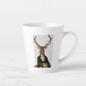 Deer Portrait Latte Mok (Rechts)
