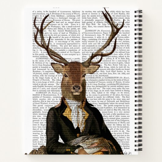 Deer Portrait Notitieboek (Achterkant)