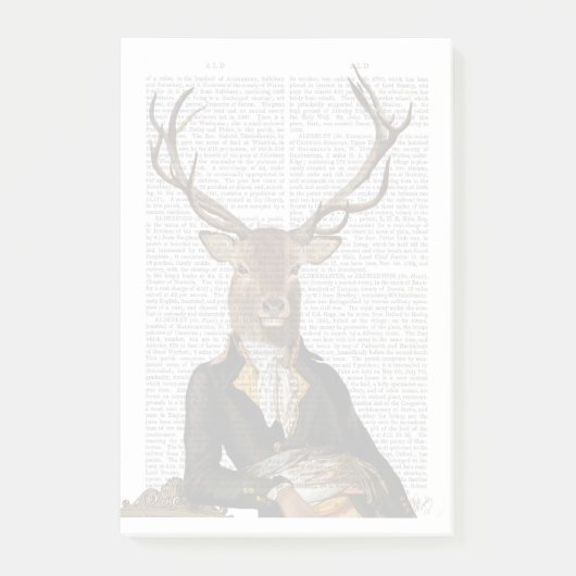 Deer Portrait Post-it® Notes (Voorkant)