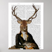 Deer Portrait Poster (Voorkant)