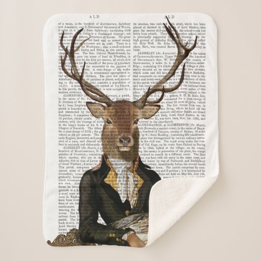 Deer Portrait Sherpa Deken (Voorkant)