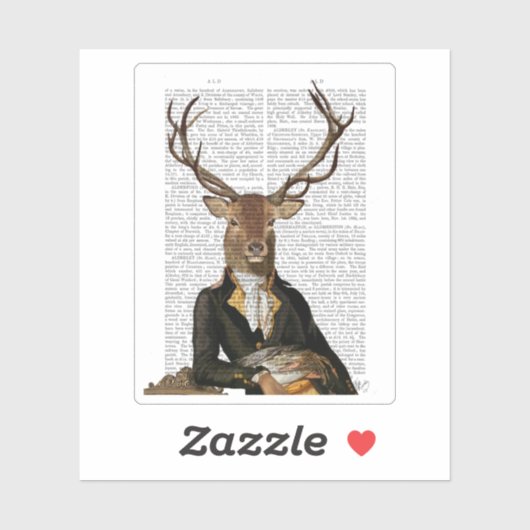 Deer Portrait Sticker (Vel)