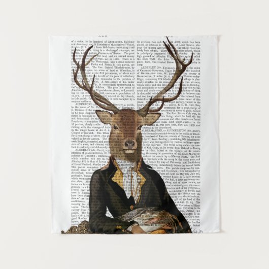 Deer Portrait Wandkleed (Voorkant)