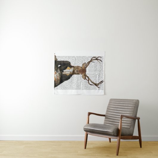 Deer Portrait Wandkleed (In Situ (horizontaal))