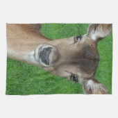 Deer Portret Fotografie Wildlife Theedoek (Horizontaal)