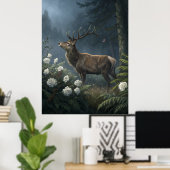 Deer Poster (Thuiskantoor)